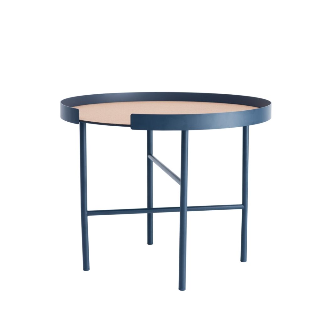 BIG HUG Side table - Round - Midnight blue