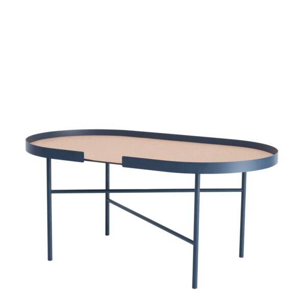 BIG HUG Couchtisch oval - blau