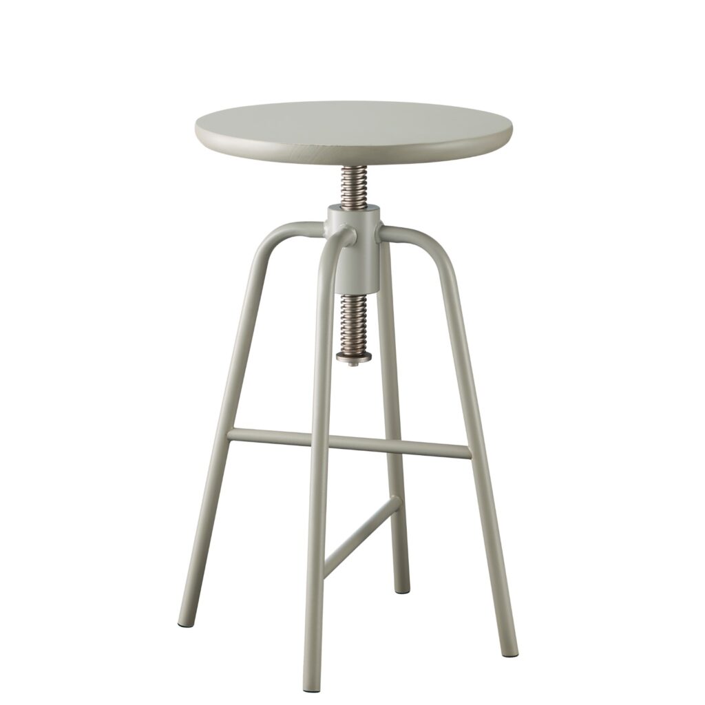 BIG HUG Hocker höhenverstellbar - grau