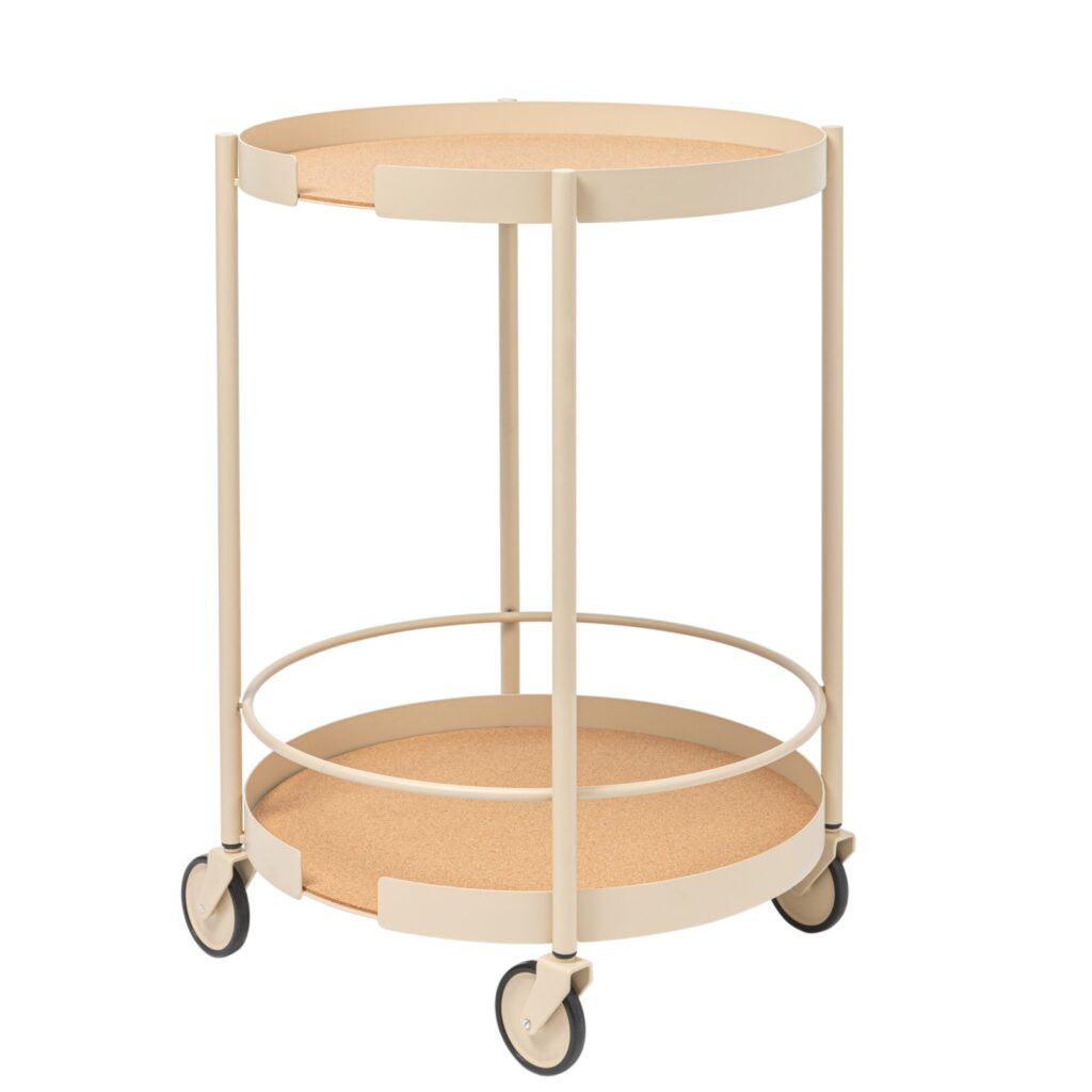 BIG HUG Servierwagen rund - beige
