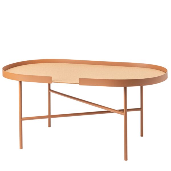 BIG HUG Couchtisch oval - braun